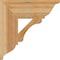 Ekena Millwork Legacy Traditional Rough Sawn Bracket, Western Red Cedar, 6"W x 20"D x 20"H BKT06X20X20LEC01RWR - alternate 4